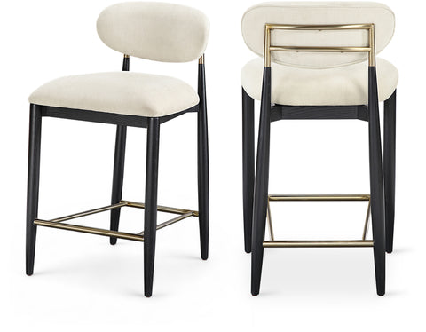 Indie Performance Fabric Upholstered Stool, 1 Piece (Configuration 2)
