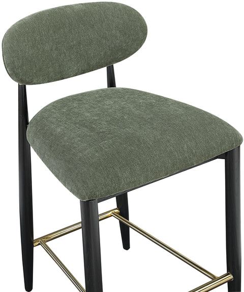 Harlow Olive Performance Fabric Upholstered Stool , 1 Piece (Style 2)