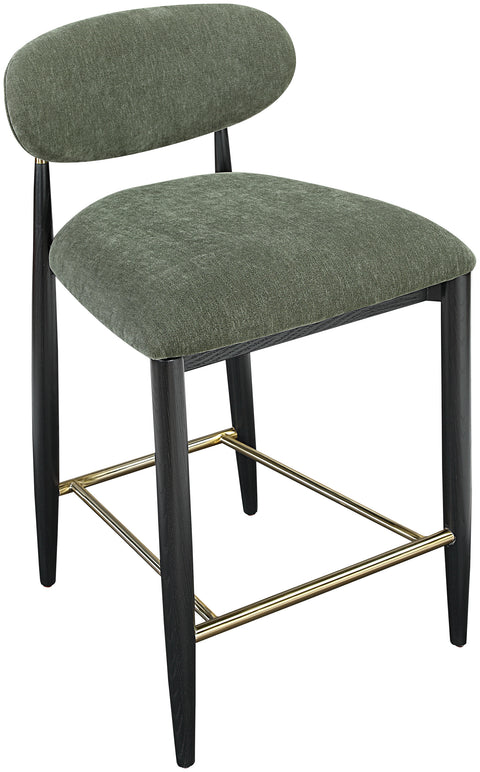 Harlow Olive Performance Fabric Upholstered Stool , 1 Piece (Style 2)