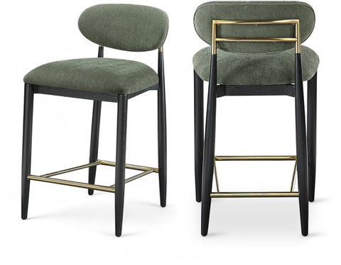 Indie Performance Fabric Upholstered Stool, 1 Piece (Configuration 2)