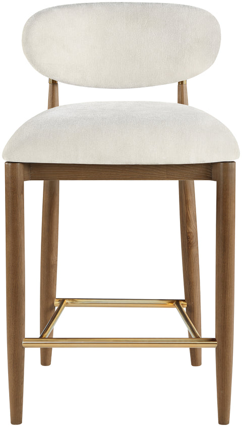 Indie Performance Fabric Upholstered Stool, 1 Piece (Style 2)