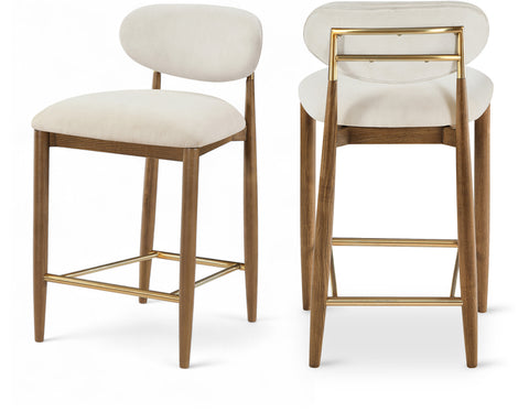 Indie Performance Fabric Upholstered Stool, 1 Piece (Style 2)