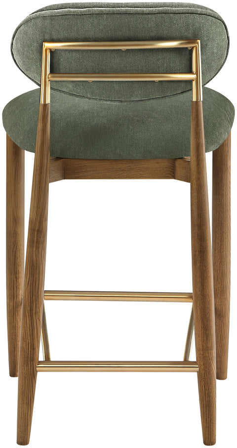 Harlow Olive Performance Fabric Upholstered Stool , 1 Piece (Style 3)