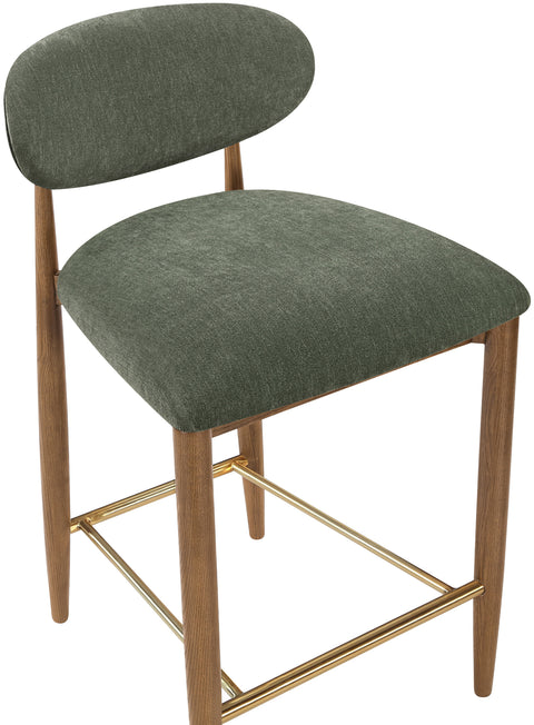 Harlow Olive Performance Fabric Upholstered Stool , 1 Piece (Style 3)