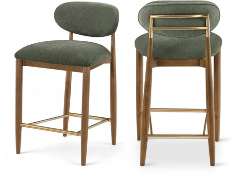 Indie Performance Fabric Upholstered Stool, 1 Piece (Style 2)