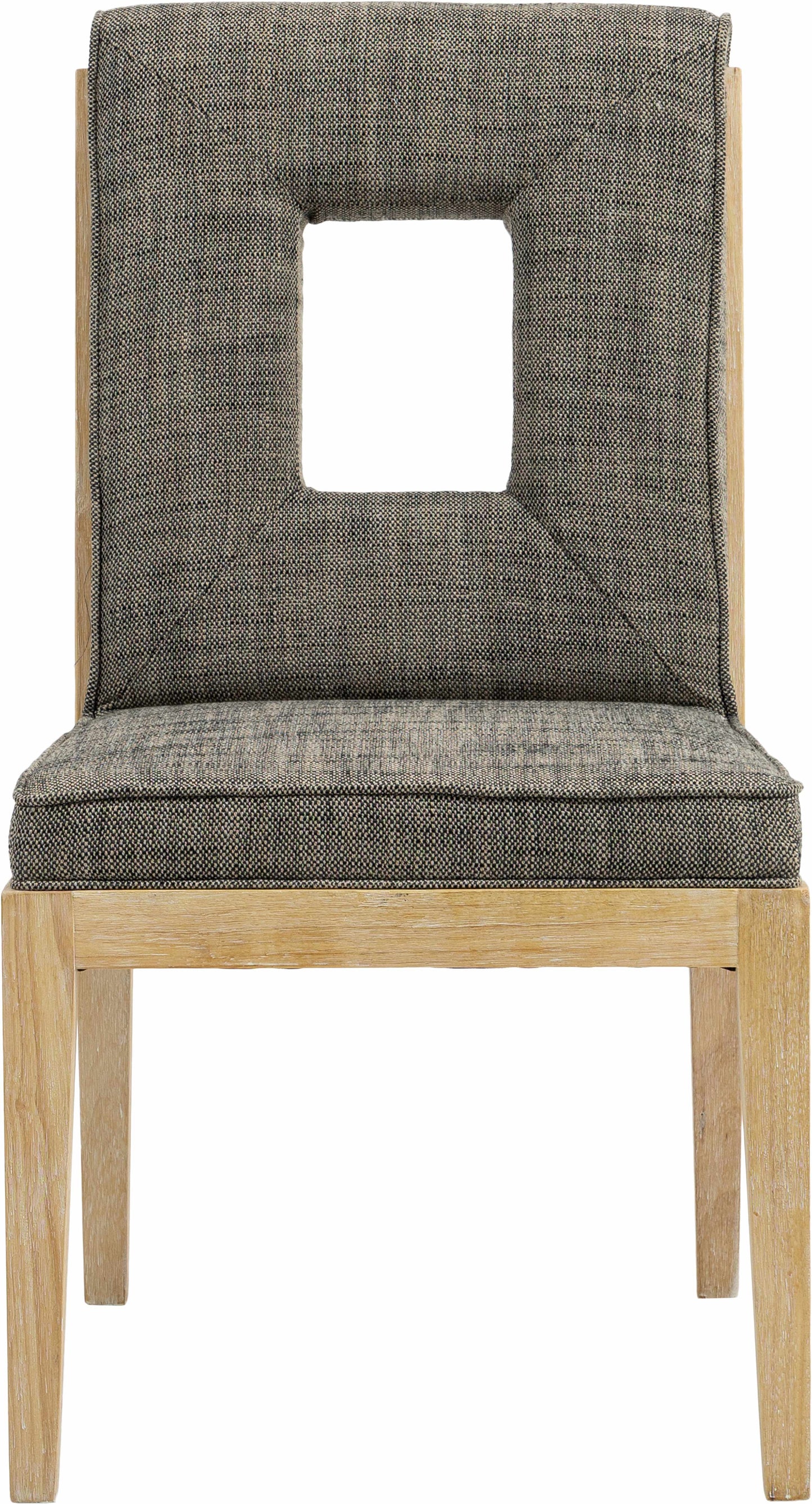 madrid grey linen textured fabric dining side chair