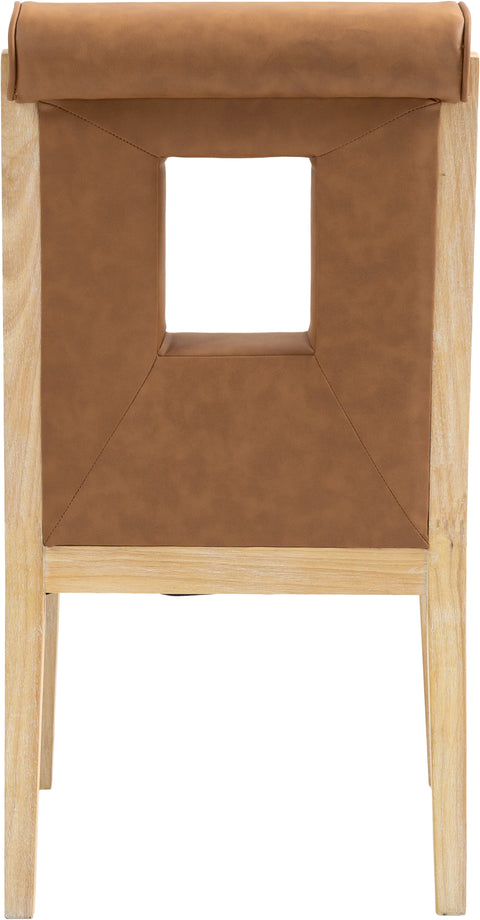 Madrid Cognac Vegan Leather Dining Side Chair