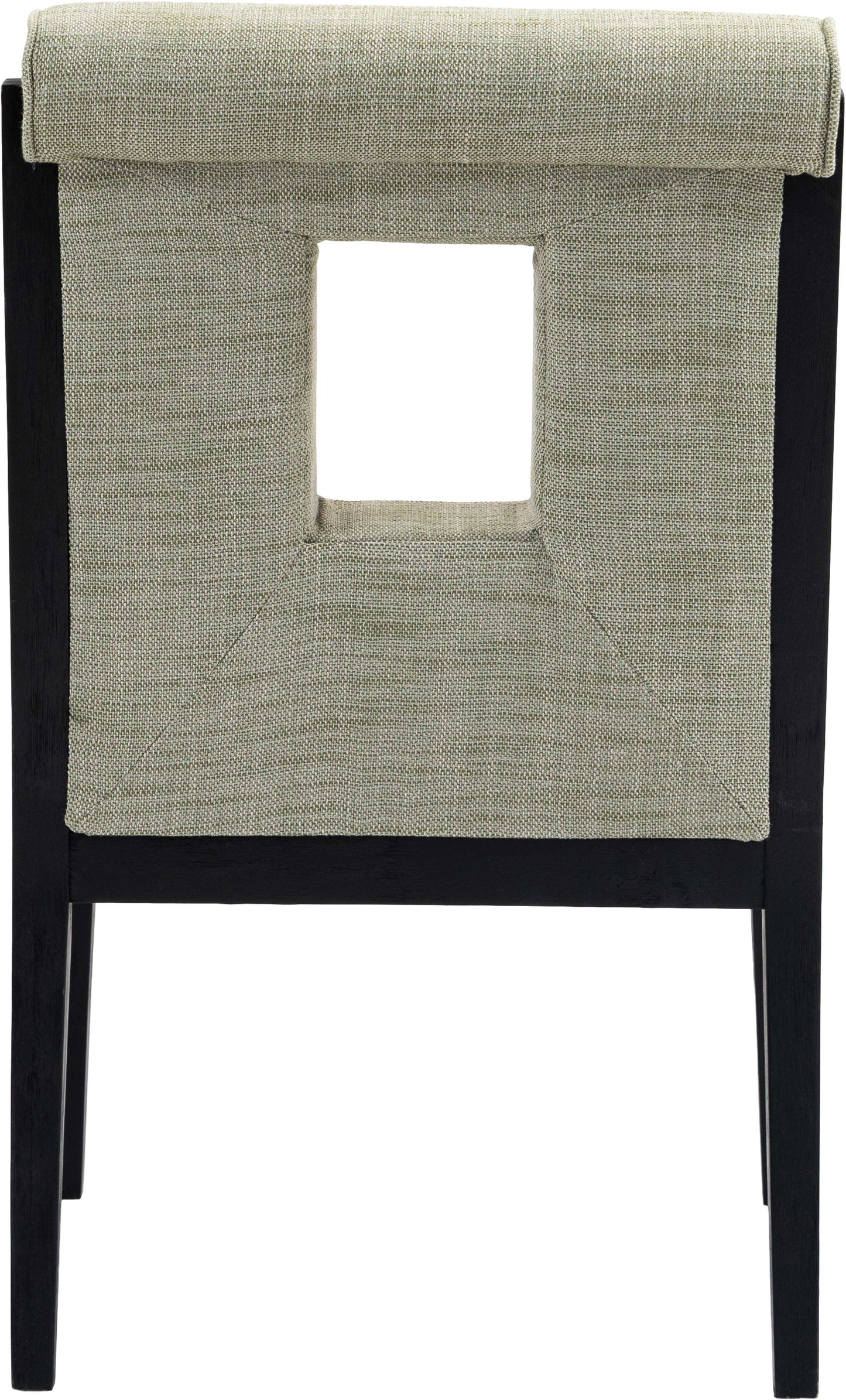 madrid green linen textured fabric dining arm chair