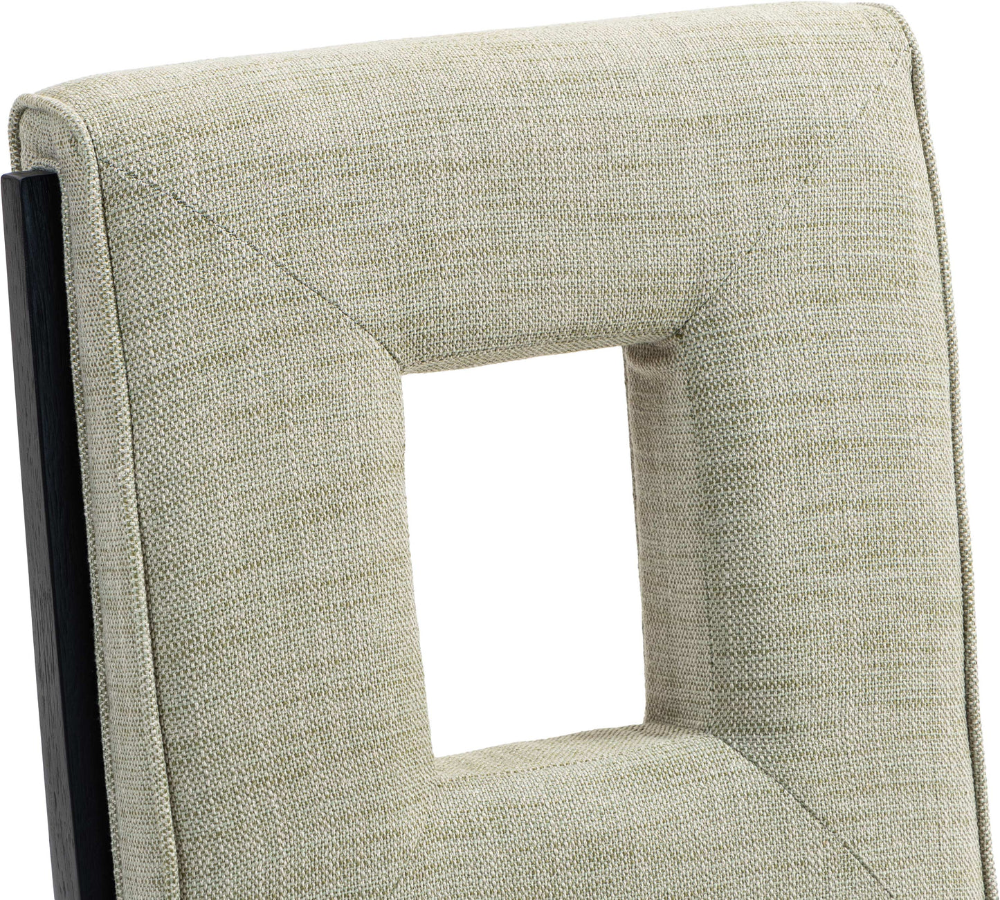 madrid green linen textured fabric dining side chair