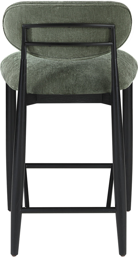 Harlow Olive Performance Fabric Upholstered Stool , 1 Piece (Style 4)
