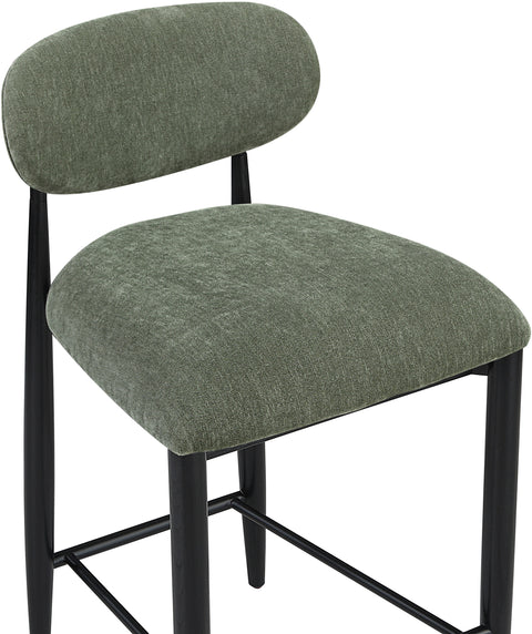 Harlow Olive Performance Fabric Upholstered Stool , 1 Piece (Style 4)