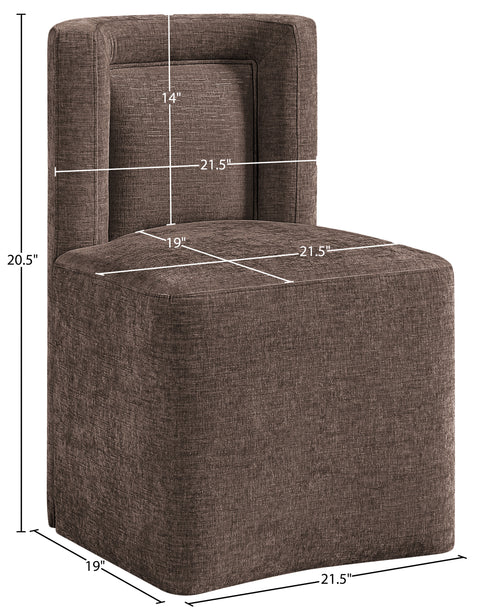 Farrah Chenille Performance Fabric Upholstered Dining Chair, 1 Piece