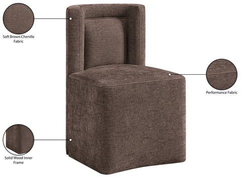 Farrah Chenille Performance Fabric Upholstered Dining Chair, 1 Piece