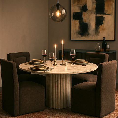Farrah Chenille Performance Fabric Upholstered Dining Chair, 1 Piece