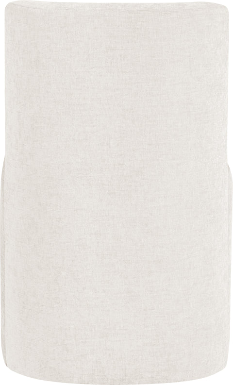 Linden Cream Chenille Performance Fabric Upholstered Dining Chair, 1 Piece