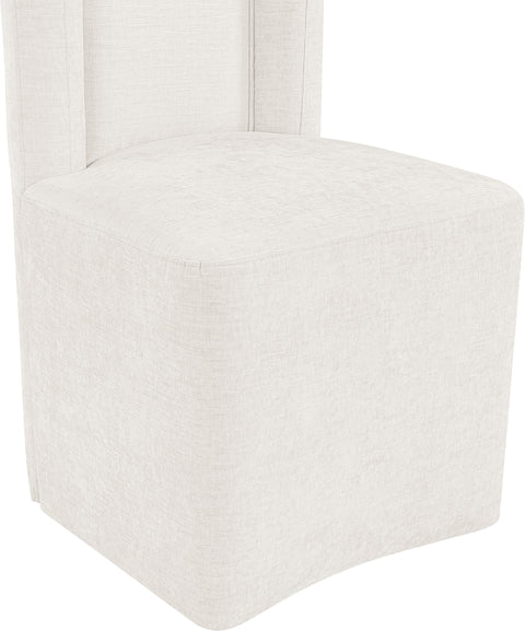 Linden Cream Chenille Performance Fabric Upholstered Dining Chair, 1 Piece