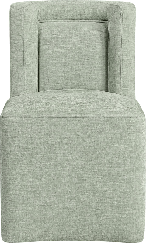 Linden Mint Chenille Performance Fabric Upholstered Dining Chair, 1 Piece