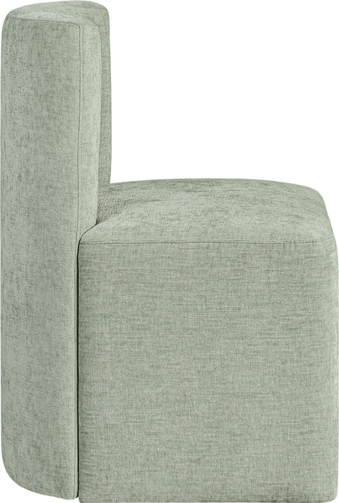 Linden Mint Chenille Performance Fabric Upholstered Dining Chair, 1 Piece