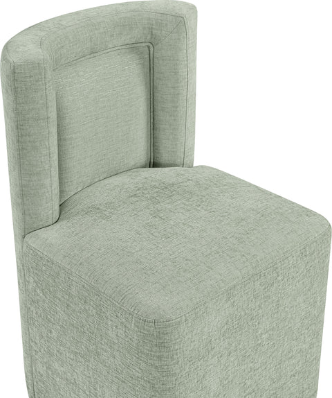Linden Mint Chenille Performance Fabric Upholstered Dining Chair, 1 Piece