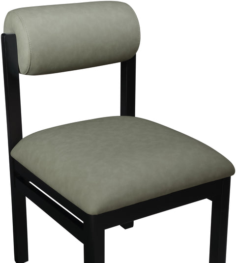 Marlow Green Vegan Leather Upholstered Dining Chair, 2-Piece