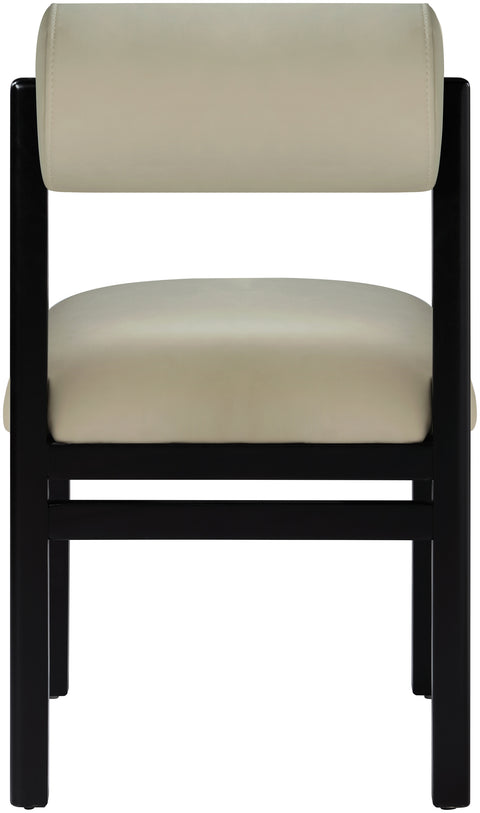 Marlow Taupe Vegan Leather Upholstered Dining Chair, 2-Piece