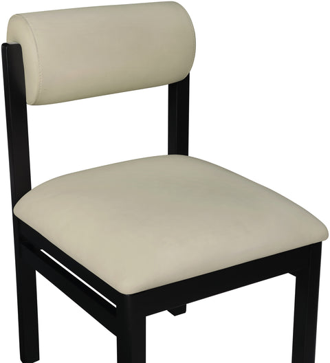 Marlow Taupe Vegan Leather Upholstered Dining Chair, 2-Piece