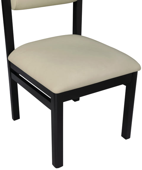 Marlow Taupe Vegan Leather Upholstered Dining Chair, 2-Piece