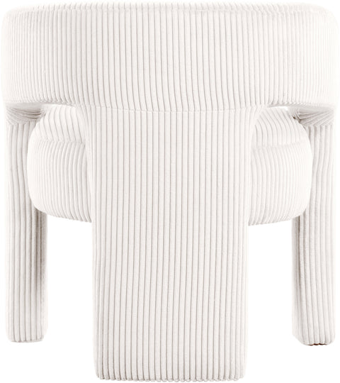 Noelle Cream Corduroy Upholstered Accent / Dining Chair, 1 Piece