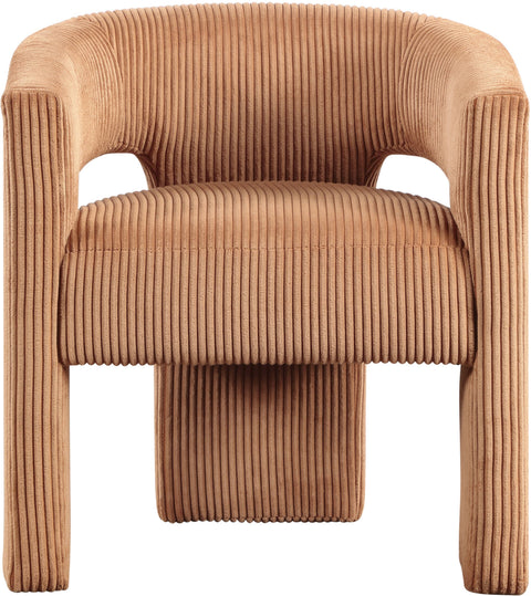 Noelle Saddle Corduroy Upholstered Accent / Dining Chair, 1 Piece