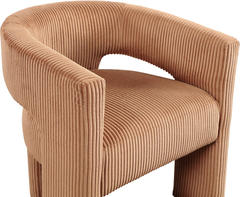 Noelle Saddle Corduroy Upholstered Accent / Dining Chair, 1 Piece