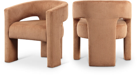 Noelle Saddle Corduroy Upholstered Accent / Dining Chair, 1 Piece