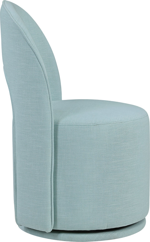 Orla Blue Light Linen Textured Performance Fabric Upholstered Dining Chair Light Blue , 2-Piece