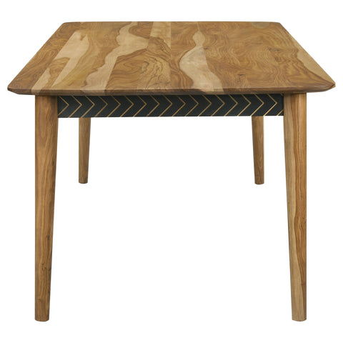 Alton 6-piece Dining Set Natural Sheesham and CamelAntique Camel