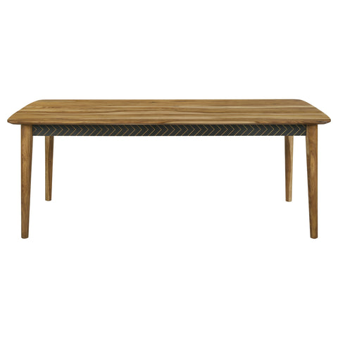 Alton Rectangular 80-inch Dining Table Natural SheeshamNatural Sheesham