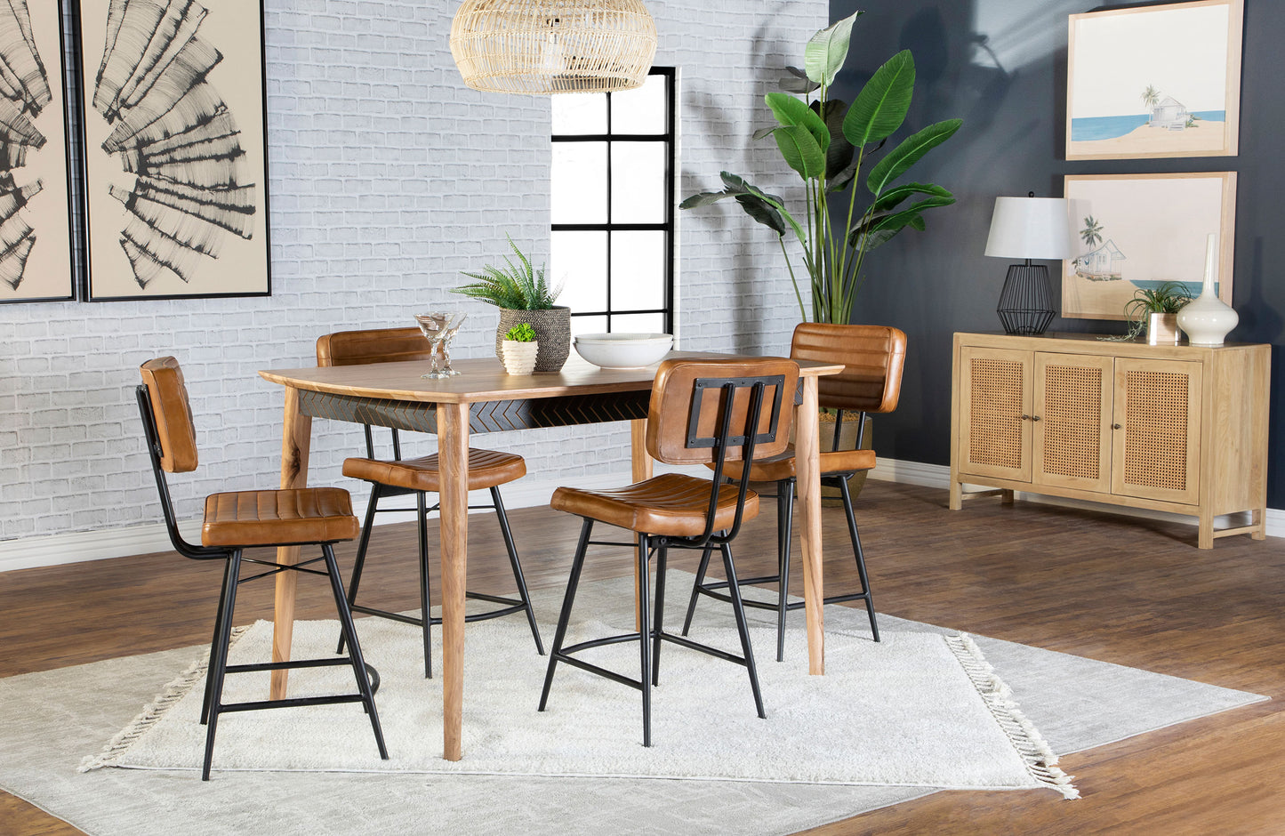 5 pc counter height dining set