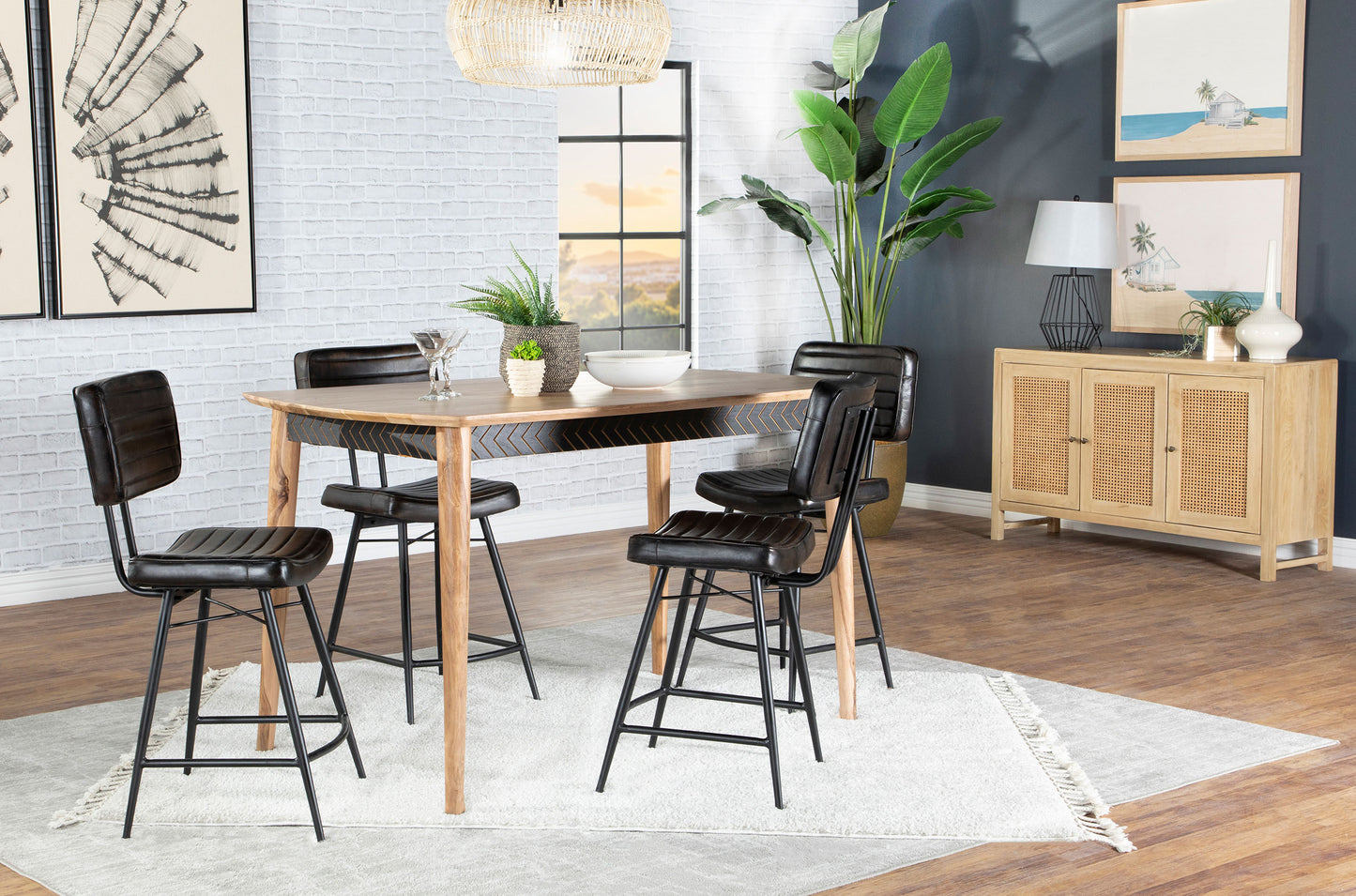 5 pc counter height dining set