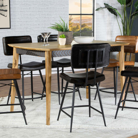 Alton 60-inch Counter Height Dining Table SheeshamNatural Sheesham