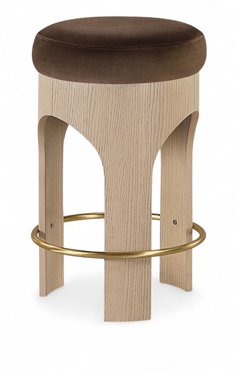 Nova Velvet Upholstered Counter Stool, 1 Piece