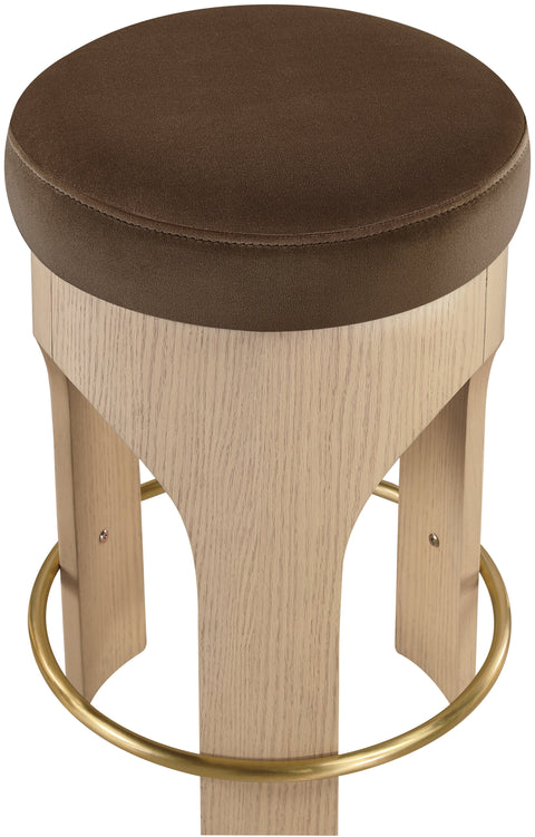 Nova Velvet Upholstered Counter Stool, 1 Piece