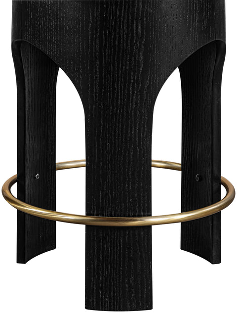 Prescott Green Velvet Upholstered Counter Stool , 1 Piece (Style 1)