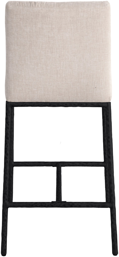 Florence Beige Chenille Fabric Upholstered Counter Stool , 2-Piece (Style 1)