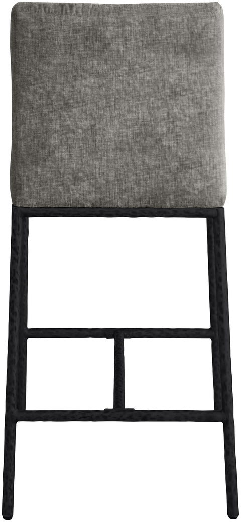 Florence Grey Chenille Fabric Upholstered Counter Stool , 2-Piece (Style 1)