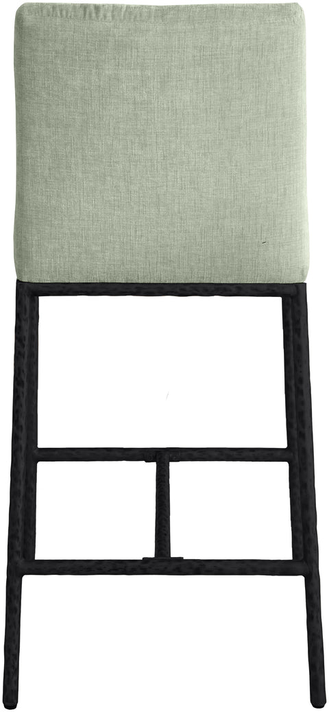 Florence Mint Chenille Fabric Upholstered Counter Stool, 2-Piece