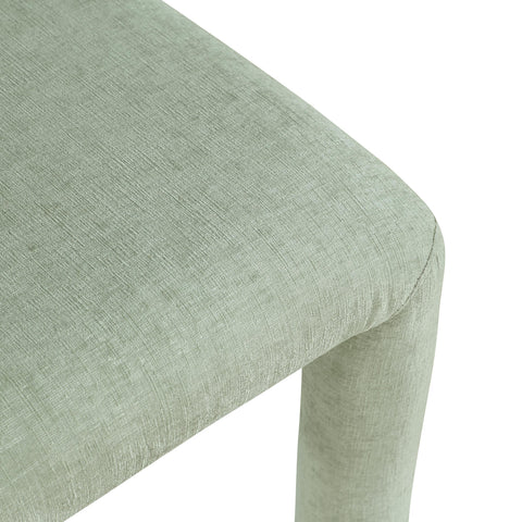 Quinn Mint Chenille Fabric Upholstered Dining Chair, 2-Piece