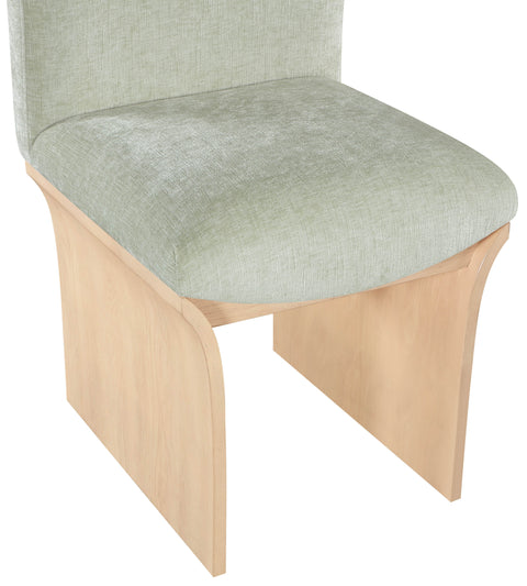 Rowan Mint Chenille Fabric Upholstered Dining Chair , 1 Piece (Style 1)