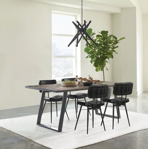 Grimma 5-piece Rectangular Dining Set Sheesham and Espresso