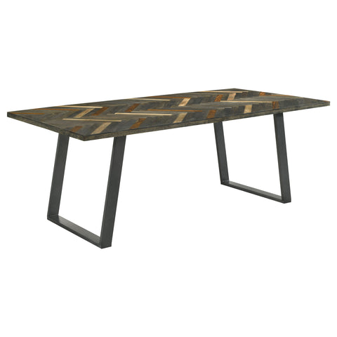 Grimma 7-piece Rectangular Dining Set Sheesham and Camel