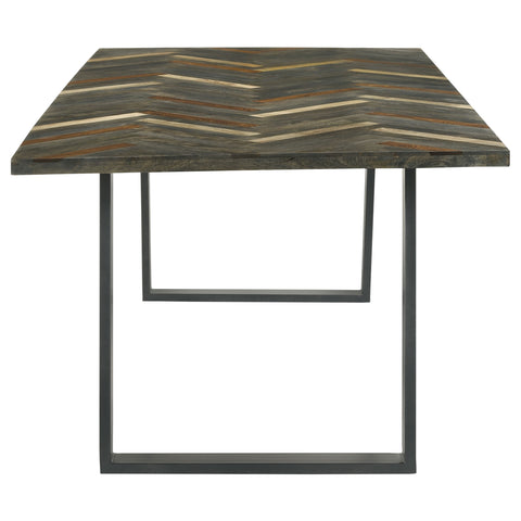 Grimma 7-piece Rectangular Dining Set Sheesham and Camel
