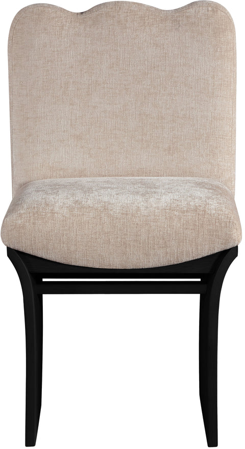 Jessa Chenille Fabric Upholstered Dining Chair, 1 Piece (Configuration 2)