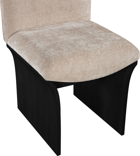 Jessa Chenille Fabric Upholstered Dining Chair, 1 Piece (Configuration 2)